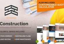 ReConstruction Theme WordPress pour entrepreneurs en construction et batiment