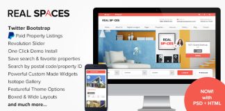 Real Spaces Theme WordPress pour repertoire de biens immobiliers