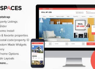 Real Spaces – Thème WordPress pour répertoire de biens immobiliers Real Spaces Theme WordPress pour repertoire de biens immobiliers