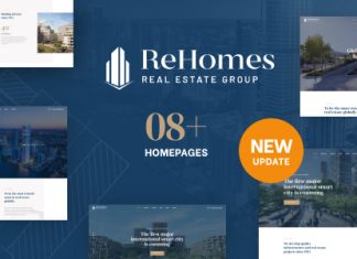 Rehomes theme WordPress pour groupe immobilier