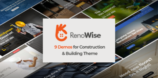RenoWise Theme WordPress de Construction et de Batiment