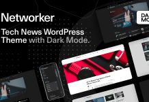 Reseau Theme WordPress de nouvelles technologiques avec Mode Sombre