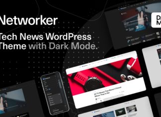 Reseau Theme WordPress de nouvelles technologiques avec Mode Sombre