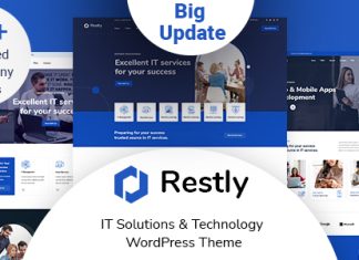 Restly Theme WordPress de solutions informatiques et technologiques