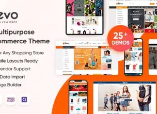 Revo Theme WordPress Elementor WooCommerce polyvalent 25 pages daccueil