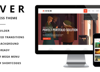 River Theme WordPress polyvalent retine