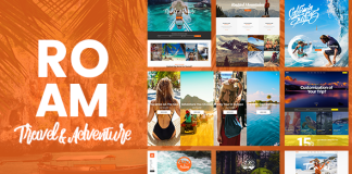 Roam Theme du voyage et du tourisme