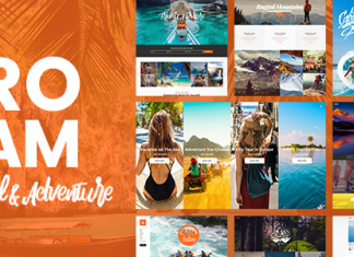 Roam Theme du voyage et du tourisme