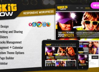 Rockit Now Theme WordPress pour groupe de musique