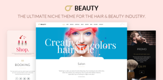 Salon de coiffure Theme WordPress pour coiffeur