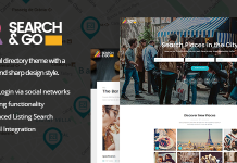 Search Go Theme de repertoire WordPress