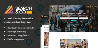 Search Go Theme de repertoire WordPress