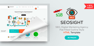 Seosight Modele HTML pour agence de marketing numerique et