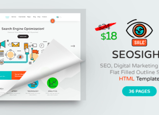 Seosight Modele HTML pour agence de marketing numerique et
