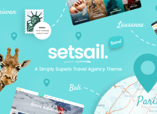 SetSail Theme pour agence de voyages