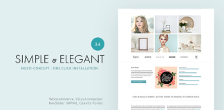 Simple et elegant Theme WordPress polyvalent