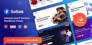 Softek Theme WordPress pour Solutions Logicielles et Informatiques