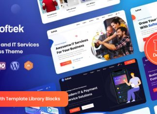 Softek Theme WordPress pour Solutions Logicielles et Informatiques