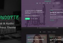Soundbyte – Thème Podcast/Audio pour WordPress Soundbyte Theme PodcastAudio pour WordPress