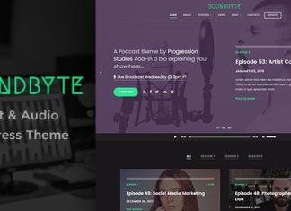 Soundbyte – Thème Podcast/Audio pour WordPress Soundbyte Theme PodcastAudio pour WordPress