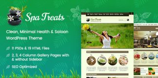 Spa Treats Sante et bien etre sur WordPress