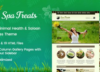 Spa Treats Sante et bien etre sur WordPress