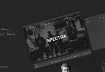 Spectra Theme musical pour WordPress