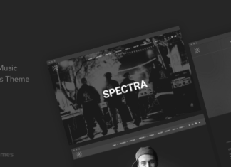 Spectra Theme musical pour WordPress