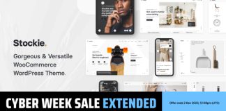 Stockie Theme WooCommerce polyvalent et moderne
