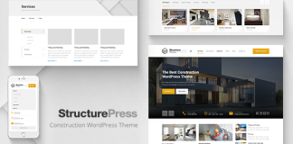 StructurePress Theme WordPress pour la construction et larchitecture