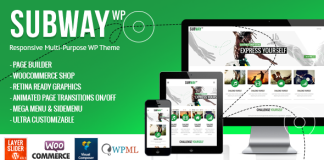 Subway Theme WordPress polyvalent et reactif
