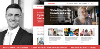 Success Theme WordPress pour les entreprises et les services