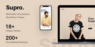 Supro Theme WordPress WooCommerce AJAX Minimaliste