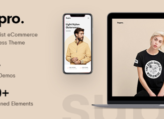 Supro Theme WordPress WooCommerce AJAX Minimaliste