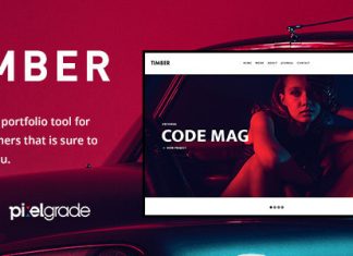 TIMBER – Un theme WordPress de photographie peu ordinaire