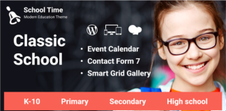 Temps scolaire Theme WordPress deducation moderne