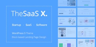 TheSaaS X Theme WordPress Responsive pour SaaS Startup