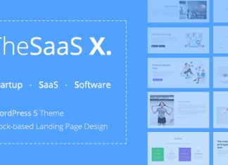 TheSaaS X Theme WordPress Responsive pour SaaS Startup