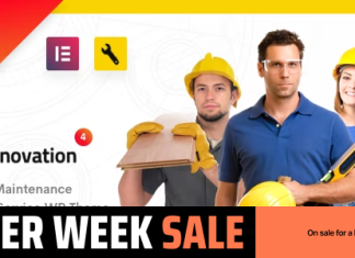 Theme Elementor WP pour la renovation le service de reparation