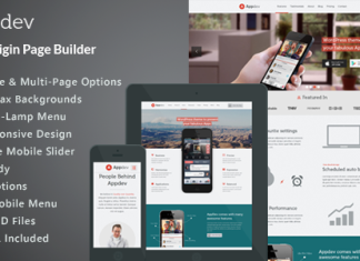 Theme WordPress Appdev Vitrine dapplication mobile