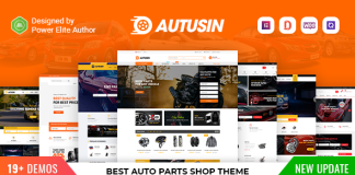 Theme WordPress Autusin Boutique de pieces automobiles et accessoires