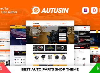 Theme WordPress Autusin Boutique de pieces automobiles et accessoires