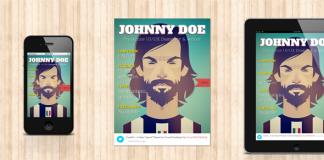 Theme WordPress BookCard WP 3D Folded vCard