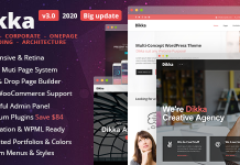 Theme WordPress Dikka Responsive Multi Concept