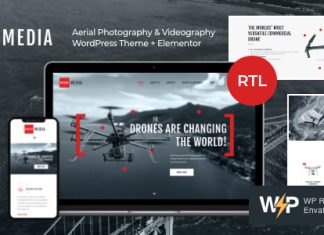 Theme WordPress Drone Media Photographie et Videographie Aerienne