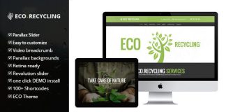 Theme WordPress Eco Recycling ecologie et nature