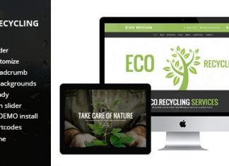 Theme WordPress Eco Recycling ecologie et nature