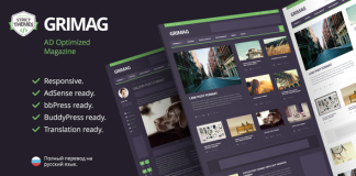 Theme WordPress Magazine Grimag