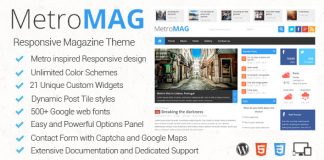 Theme WordPress Responsive Metro Magazine