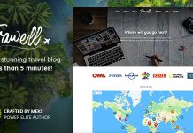 Theme WordPress Trawell Blog de voyage